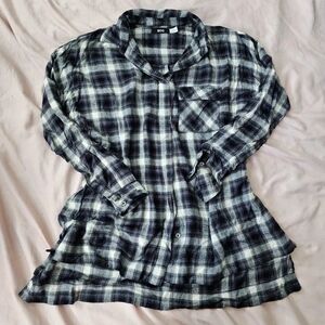 BDG Monochrome Plaid Shirt